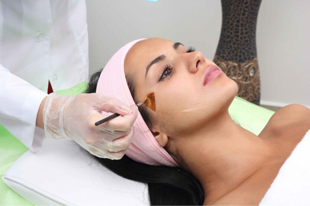 A young lady getting facials treatment | Forma Facial | Aspen Prime Med Spa in Hoboken, NJ